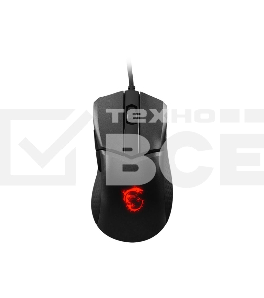 Мышь проводная MSI Clutch GM31 Lightweight черный, 12000 dpi, USB, кнопки - 6
