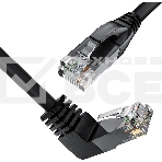 Патч-корд прямой 10.0m UTP кат.5e, черный, верхний угол, литой, ethernet high speed, RJ45, T568B, фото7