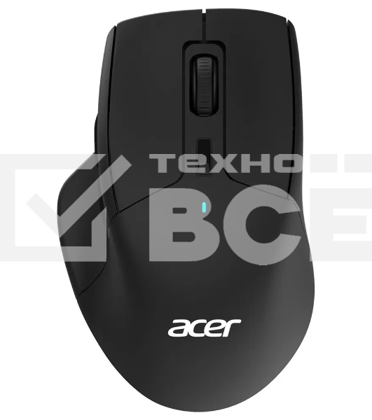 Мышь беспроводная Acer OMR150 черный, 1600 dpi, радиоканал, USB, кнопки - 6