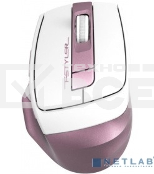 Мышь беспроводная A4Tech Fstyler FG35 розовый/белый, 2000 dpi, радиоканал, USB, кнопки - 6