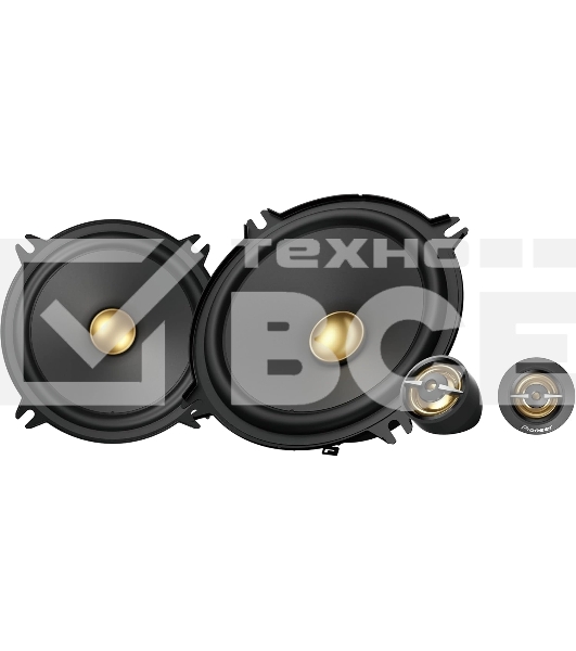 Колонки автомобильные Pioneer TS-A1301C (без решетки) 300Вт 89дБ 4Ом 13см (5дюйм) (ком.:4кол.) компонентные двухполосные