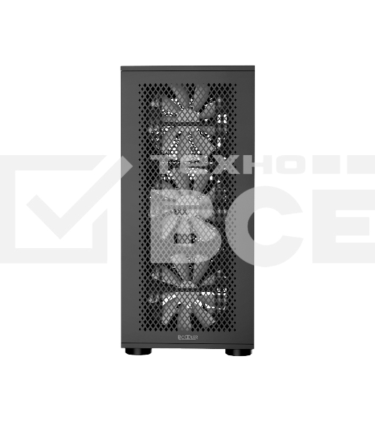 Корпус PCCooler ME200 MESH BK, Midi-Tower, чёрный, 3 x 120 мм