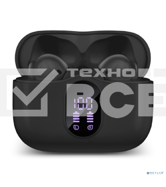 Беспроводные внутриканальные наушники с микрофоном Sven E-315B, черный (Bluetooth, TWS, ANC, ENC, APP)