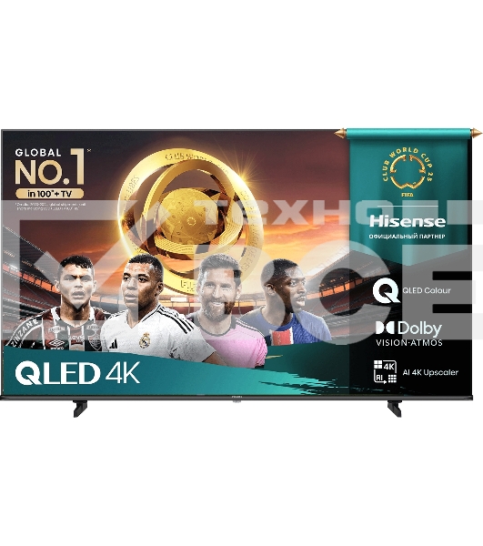 Телевизор Hisense 65'' 65E7Q черный QLED UHD 60Hz Smart