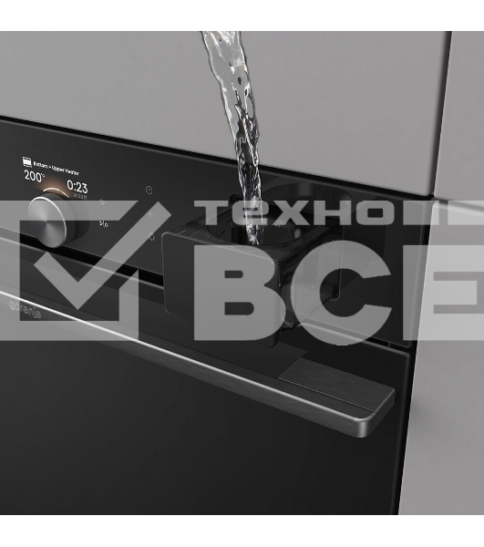 Встраиваемая электрическая духовка Gorenje BFS6148B, объем 77 л, макс. температура 230 градусов, сенсорное/поворотное управление, Wi-Fi, пар (FullSteam), сувид, AirFry, автоматические программы, телескопические направляющие на одном уровне, термощуп, динамическая система охлаждения, многоуровневое приготовление, PerfectGrill, энергоэффективность А+, черный