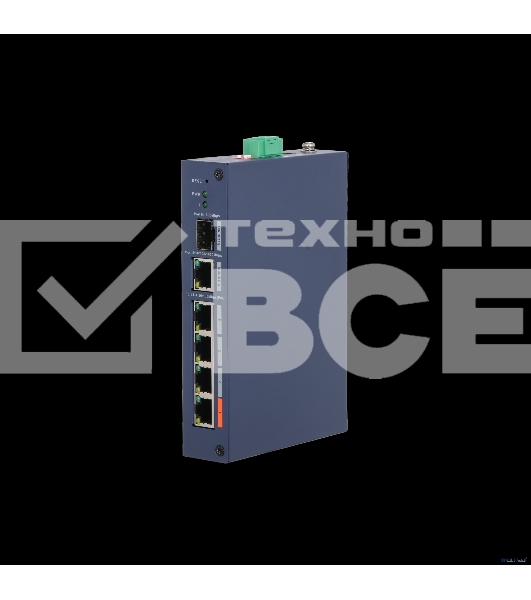 Коммутатор Dahua DH-CHS4106-4ET-60 4x100 Мбит/с 1x1 Гбит/с управляемый