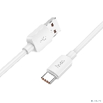 Кабель USB2.0 Hoco AM/Type-C, 6A, X96, 1м, белый, коробка, фото5