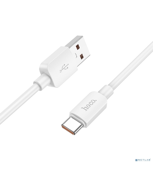Кабель USB2.0 Hoco AM/Type-C, 6A, X96, 1м, белый, коробка