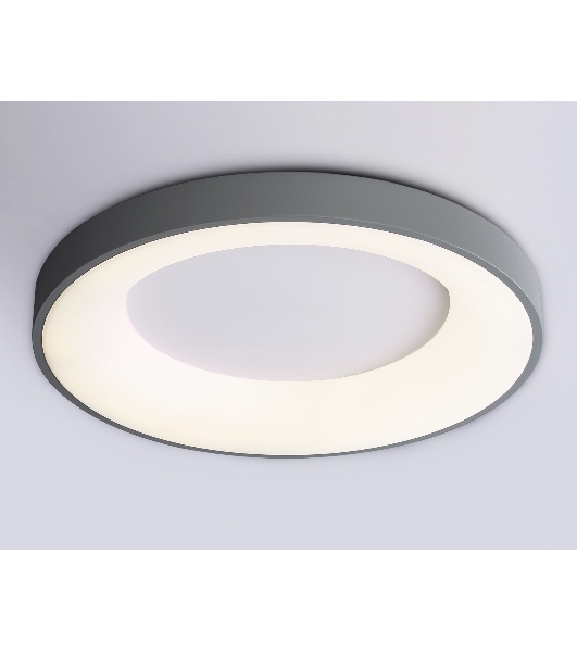 Потолочный светодиодный светильник Ambrella light FZ1402 GR серый IP20 48W 3000K-6500K D500*50 (ПДУ ИК)