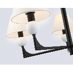 Люстра Ambrella light LH75153/5 BK/FR черный/белый матовый E14*5 max 40W D730*580, фото5