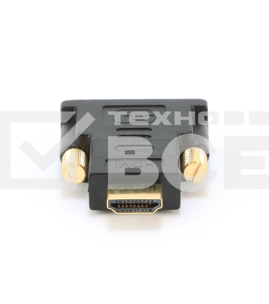Адаптер (переходник) Gembird  HDMI-DVI A-HDMI-DVI-1, 19M/19M, золотые разъемы, пакет 