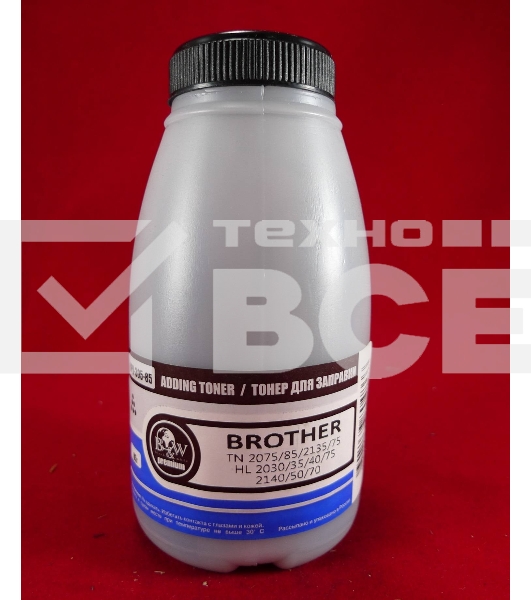 Тонер Brother TN 2075/85/2135/75 HL 2030/35/40/75/2140/50/70 (фл,85г) B&W Premium (Tomoegawa) фас. Россия