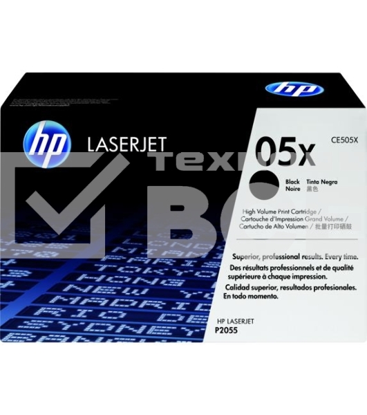 Картридж лазерный HP CE505X черный для LJ P2055 6500стр.