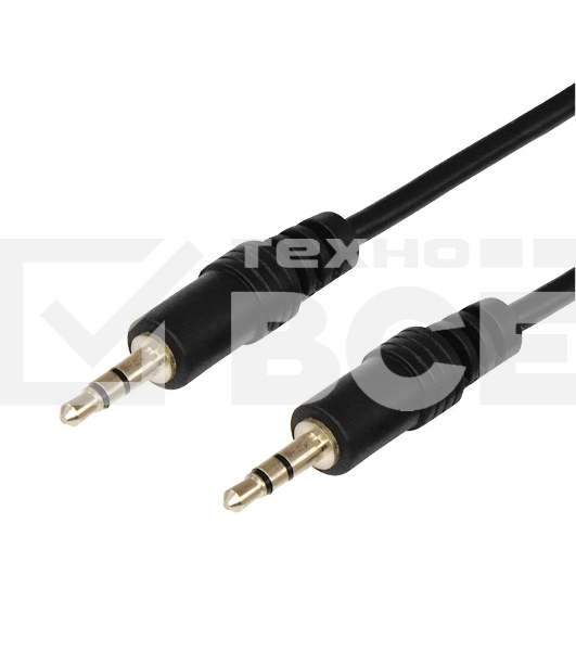 Шнур Стерео 3,5 мм штекер - Стерео 3,5 мм штекер, длина 3 метра Rexant