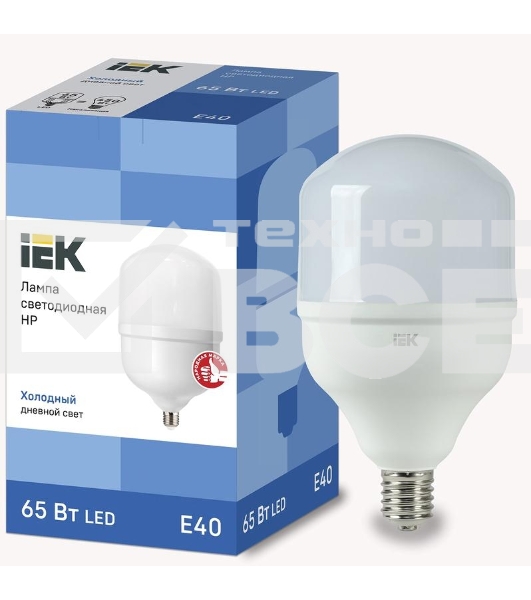 Лампа светодиодная IEK LLE-HP-65-230-65-E40 HP 65Вт 230В 6500К E40