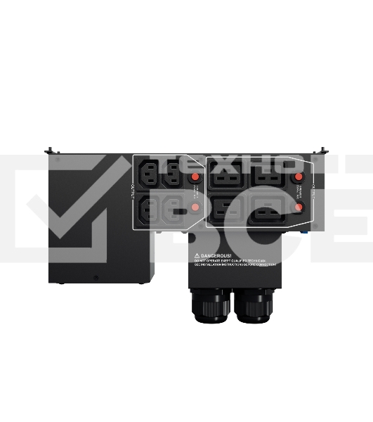 Блок Service Bypass PDU CyberPower MBP60AHVIEC82U 5kVa – 10kVa, 2U, Input/Output Hardwire Kit x 1, IEC C13 x 4, IEC C19 x 4, 288 x 88 x 141, 2.8kg