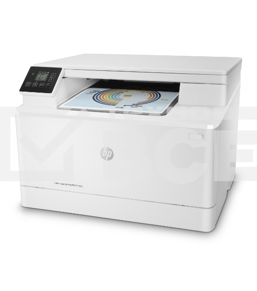 МФУ лазерный HP Color LaserJet Pro MFP M182n (7KW54A), A4, цветной, печ. до 16 стр/мин., 600 x 600 dpi (печать) 1200x1200dpi (скан.), USB, RJ-45, Air Print, Mopria