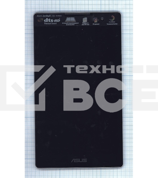 Модуль (матрица + тачскрин) для Asus ZenPad C 7.0 Z170C черный с черной рамкой