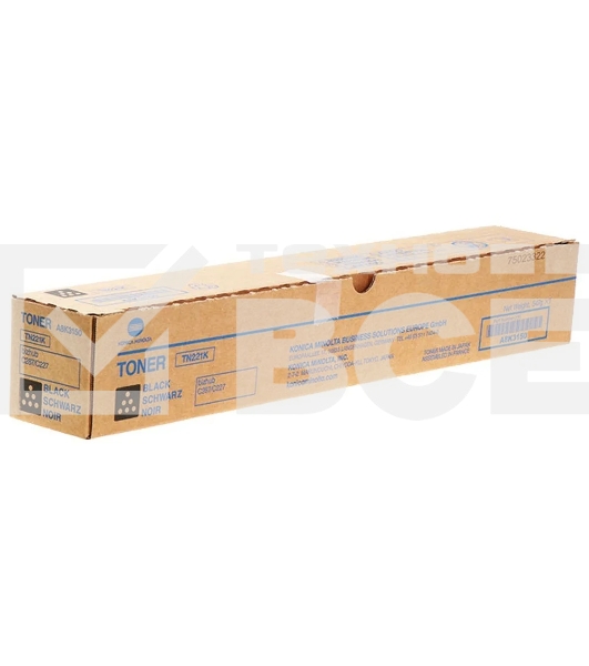 Картридж лазерный Konica-Minolta TN-221K черный для bizhub C227/C287