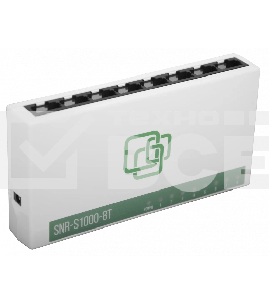 Коммутатор SNR SNR-S1000-8T, 10/100 Мбит/с, количество портов 8 шт, (L2)