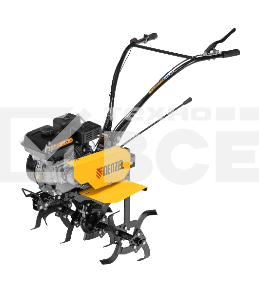 Мотоблок Denzel DPT-170, 7 л.с., ремен.сцеп, шир 85 см, глуб 35 см,фрез 3х3,ШОМ,скор 2В/1Н,кол 8