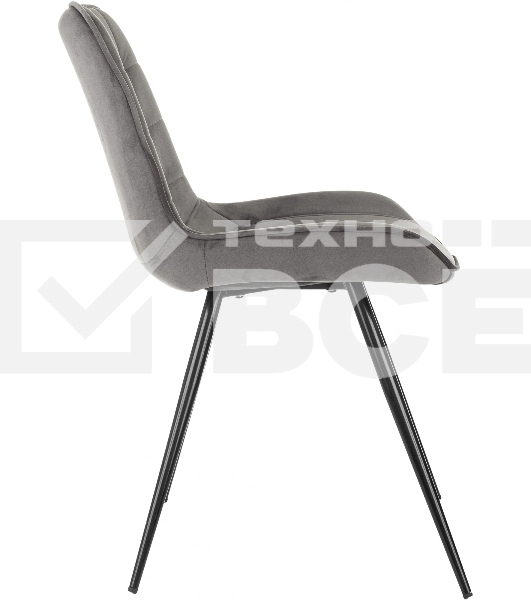 Стул для дома Бюрократ CH-K2_4 комплект 4 шт т.с ерый Holland 18 металл черный на ножках (CH-K2_1/HL18_4)