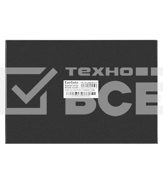 Коммутатор неуправляемый ExeGate EDGS-1024D (24-портовый гигабитный UTP 10/100/1000 Base-T, металлический корпус, с возможностью установки в стойку, с функцией энергосбережения (EEE))