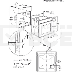 Встраиваемый духовой шкаф Electrolux EOF5H50BZ, Духовой шкаф электрический с конвекцией, приготовление на пару, объем 65 л, 8 режимов, очистка каталитическая, 2 стекла в дверце, направляющие проволочные, черный, фото3