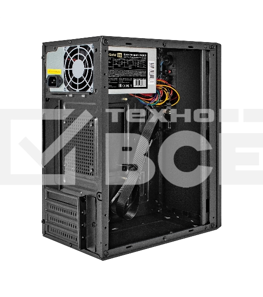 Компьютерный корпус Minitower ExeGate BAA-308UC-AA500 (mATX, БП AA500 с вент. 8см, 1хUSB/1хUSB 3.0/1хTypeC, HD Audio, черный)