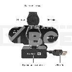 Веб-камера ExeGate BlackView C931 Full HD AF (2Мп, 1920х1080, 1080P, 30fps, автоматический фокус, защитная шторка, 4-линзовый объектив, микрофон с шумоподавлением, универсальное крепление, отверстие под штатив, USB, кабель 1,5 м, Windows 7/8/10/11, Mac OS, фото11