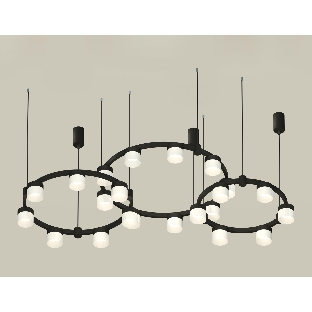 Светильник Ambrella light XR92092210/22 SBK/FR черный песок/белый матовый GX53 (A9209, C9242, C9238, C9232, N8402)