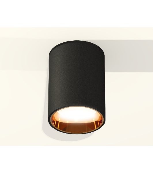 Светильник Ambrella Light XS6313023 SBK/PYG черный песок/золото желтое полированное MR16 GU5.3 (C6313, N6113)