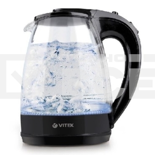 Чайник Vitek VT-1122 TR бесцветное стекло  (стекло, 1,7 л, 2200 Вт)     