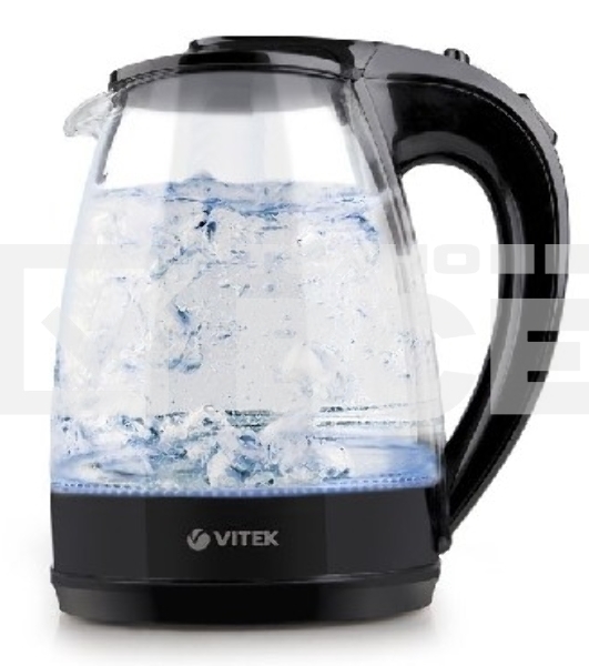 Чайник Vitek VT-1122 TR бесцветное стекло  (стекло, 1,7 л, 2200 Вт)     