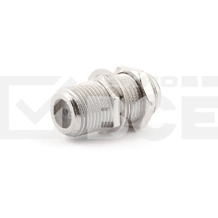 Соединитель Cablexpert APL-FF-01, F (мама) / F (мама) с гайкой и шайбой, блистер