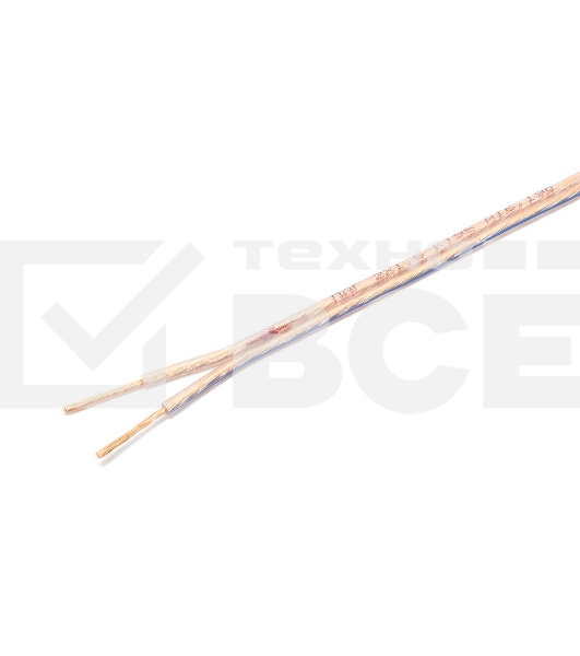 Акустический кабель Cablexpert CC-TC2x1,5-50M, прозрачный,  50 м, на катушке