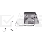 Мини-печь Mystery MOT-3330 (нержавеющая сталь, 1500 Вт, 2 конфорки, гриль, съемный вертел), фото7