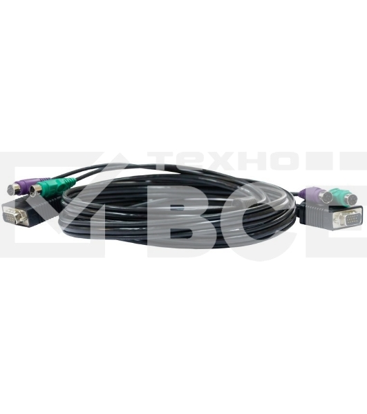 Кабель D-Link DKVM-CB3/A3A  KVM длиной 3 м с разъемами PS2
