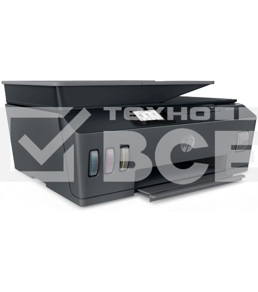 МФУ струйный HP Smart Tank 615 AiO (Y0F71A), A4, цветной, печ. до 22 стр/мин. (ч/б) до 16 стр/мин. (цвет), скан. до 5 стр/мин. (ч/б) 3 стр/мин. (цвет), 1200 x 1200 dpi (ч/б печать, скан.) 1200 x 4800 dpi (печать цвет), USB, Wi-Fi, BlueTooth, Air Print, Mo