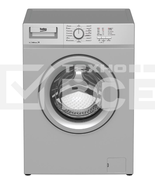 Стиральная машина Beko WRS 55P1 BSS 7320510018 серебристый, загрузка фронтальная 5 кг, 1000 об/мин., класс: А