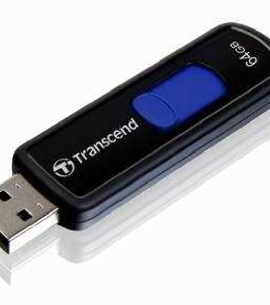 Флешка USB Transcend JetFlash 760 (TS64GJF760), 64Gb, USB 3.0, R/W 130/40, черный/синий
