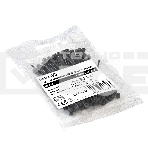 Стяжка (хомут) нейлоновая ExeGate EX293124RUS CV66-60x2.5B (нейлон 6.6, 60x2.5 мм, неоткрывающаяся, halogen free, -40°C - +85°C, черная, 100 шт), фото 1