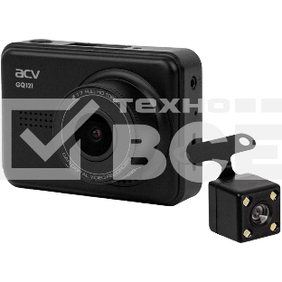 Видеорегистратор ACV GQ121 черный 1080x1920 1080p 140гр.