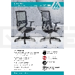 Кресло компьютерное Бюрократ MC-611N TW-01 38-418 черный, сетка/ткань, крестовина пластик, фото9