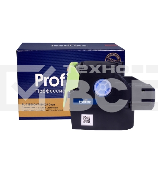 Картридж лазерный PL-71B50C0/71B0020 для принтеров Lexmark LaserPrinter CS317/CS417/CS517/CX317/CX417/CX517 Голубой 2300 копий ProfiLine
