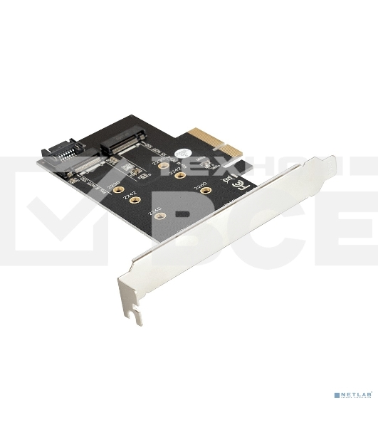 Переходник ExeGate EXE-509 M.2 B key + M.2 M Key -> PCI-Ex4/SATA
