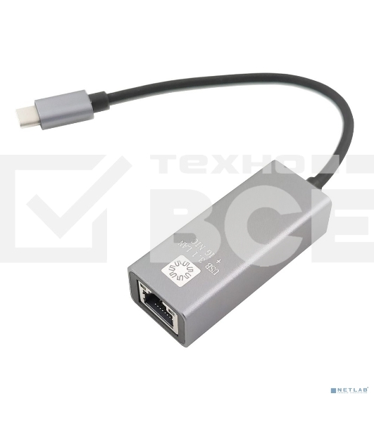 Кабель-адаптер 5bites UA3C-45-14BK USB3.1/RJ45 1G/AL/GREY