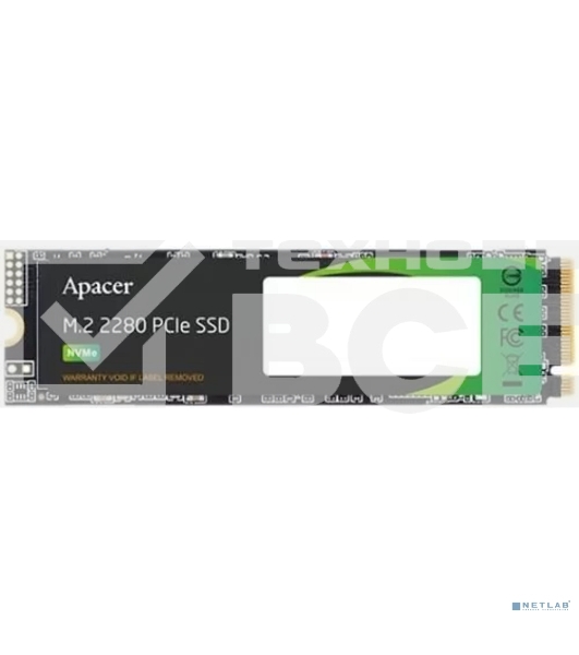 Накопитель SSD Apacer 2Tb, PCIe 3.0 x4, M.2 2280, NVMe v1.3, R/W 2100/1700, 3D NAND