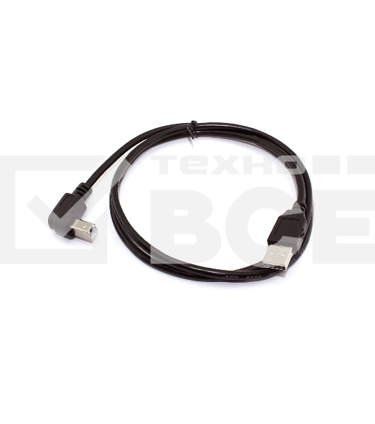 Кабель USB  2.0 на  USB-B угол вниз 1 м