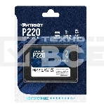 Накопитель SSD Patriot P220, 2TB, SATA III, 2.5